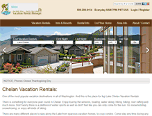 Tablet Screenshot of lakechelanresortsuites.com